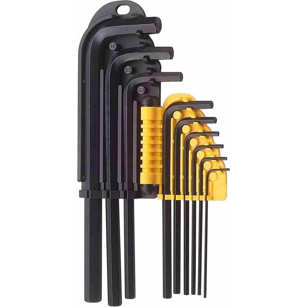 Ironside, Sechskantschlüssel, Innensechskantschlüsselsatz Profi 9-teilig, Black, lang