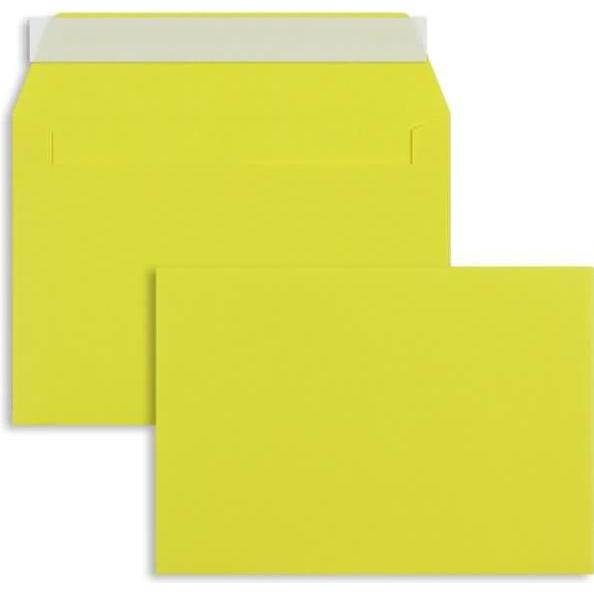 Blanke, Briefumschlag, Briefumschläge C6 100g/qm haftklebend VE=100 Stück intensivgelb (C6, 100 x)
