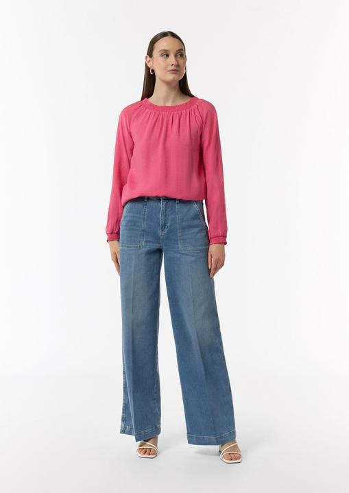 Produktbild Comma Bluse Bluse mit elastischem Ausschnitt (40)