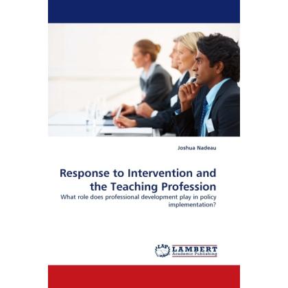 Response to Intervention and the Teaching Profession, Fachbücher