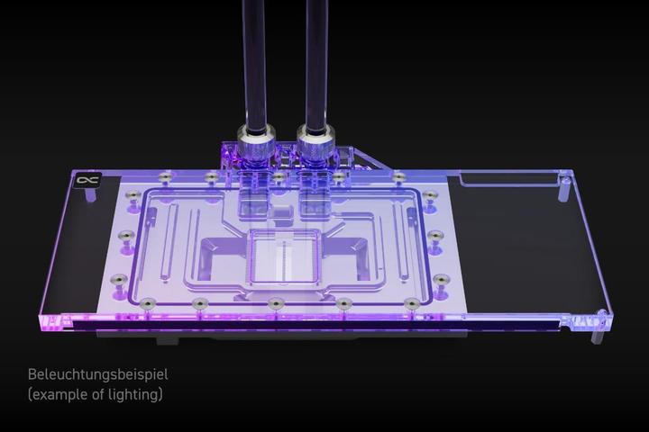 Actual product image Alphacool Ice block Aurora RX 7900XTX Red Devil with backplate