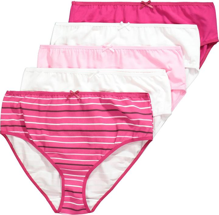 Produktbild Ulla Popken Midislips, 5er-Pack, Ringel/uni (60)