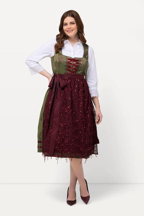 Produktbild Ulla Popken Dirndl, Ornamente, Carree-Ausschnitt, ärmellos (52)