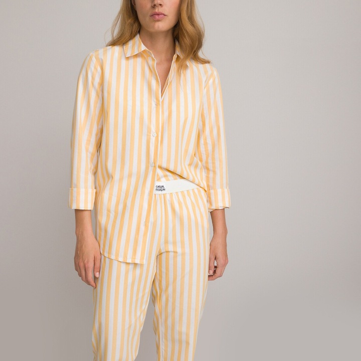 Image du produit La Redoute Collections Pyjama rayé en popeline de coton (34)