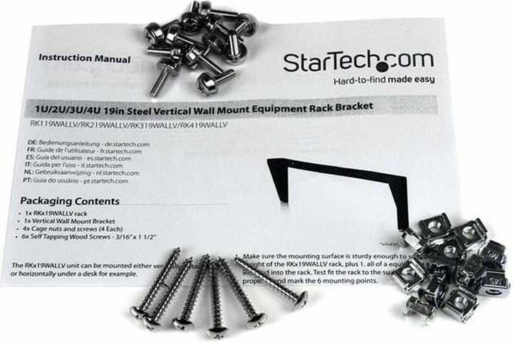 Produktbild StarTech 3u 19 Wall Mount Rack Bracket