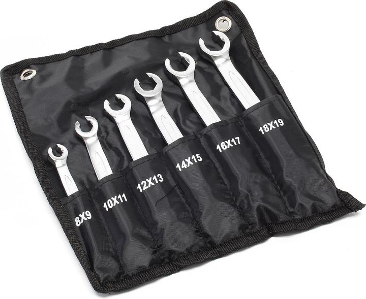 Produktbild Wiltec Bremsleitungsschlüssel Set 6 tlg. 8-19mm Bremsleitung Leitungsschlüssel