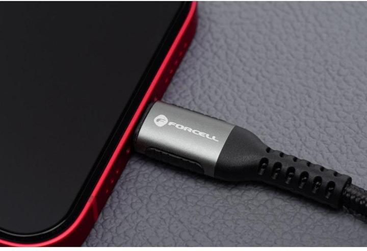 Actual product image Forcell Cable F-ENERGY C259 cable Type C to Lightning PD 3A 27W Cafule 2 m black (2 m, 27 W)