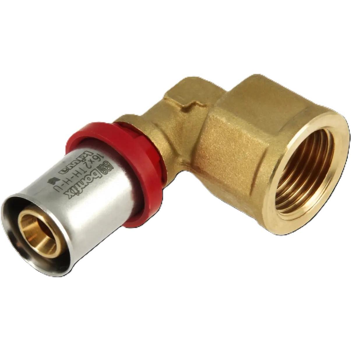 Bonfix, Tecnologia di connessione dei tubi, 2001105 Alu-Press-Kniekupplung Innengewinde 1/2" x 16 mm