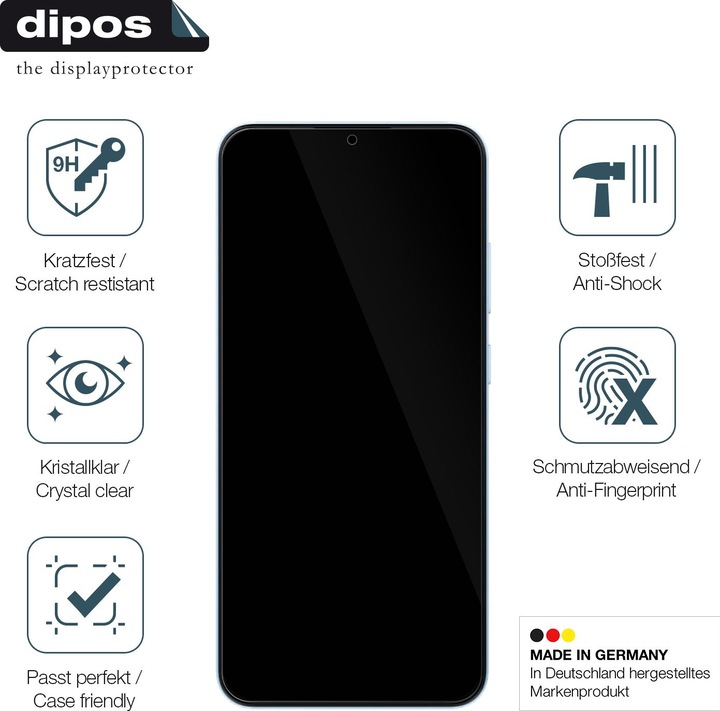 Actual product image Dipos Anti-Shock Screen Protector Clear (1 Piece, Blackview S6)