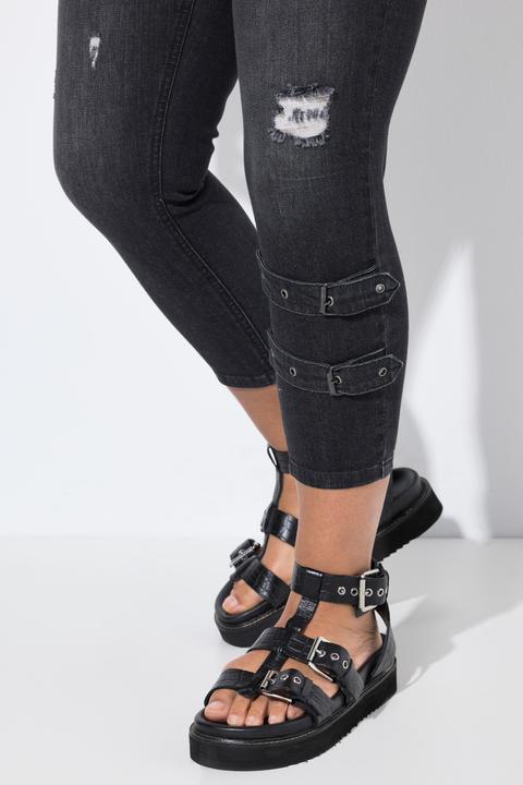 Image du produit Angel of Style PushUp-Jeans, Zierschnallen, 5-Pocket (46)