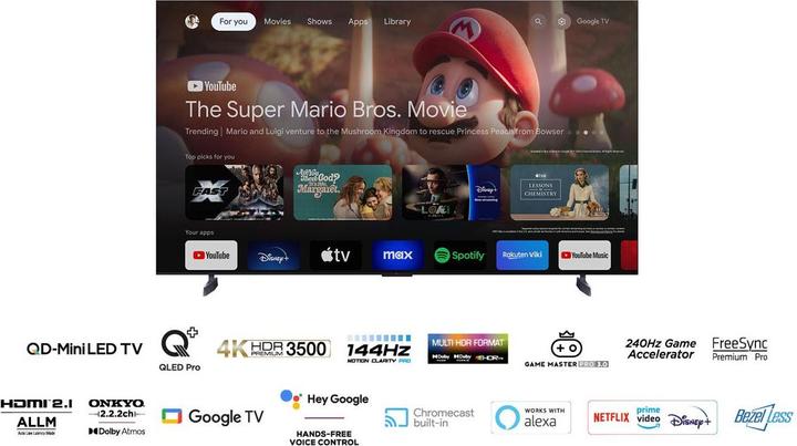 Actual product image TCL 85C855 (85", Mini-LED, 4K, 2024)