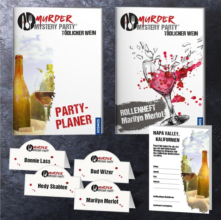 Actual product image Kosmos Murder Mystery Party - deadly wine (German)