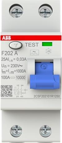 Actual product image ABB RCD, F 202, 2 POLE