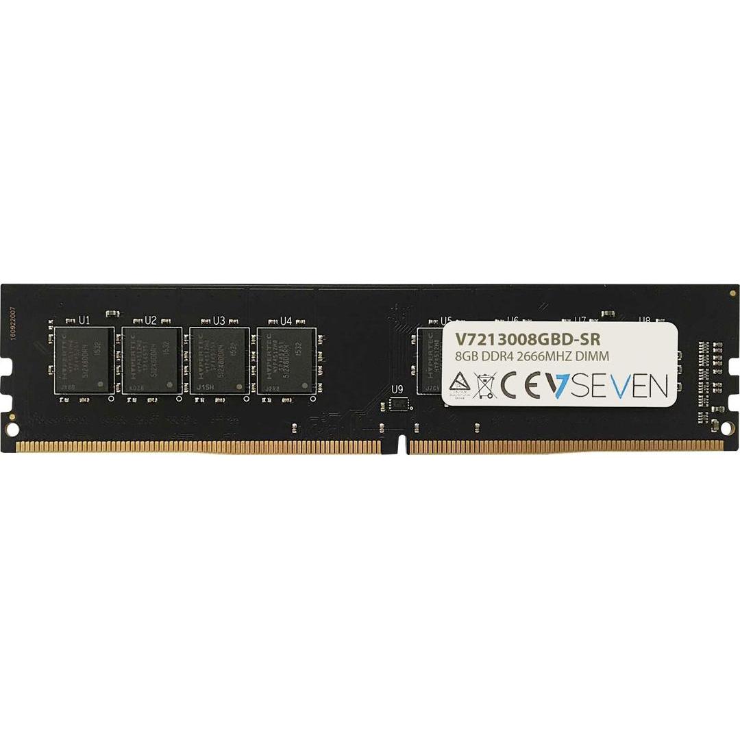 Thumbnail - V7 V7213008GBS-SR (1 x 8GB, 2666 MHz, DDR4-RAM, SO-DIMM), RAM, Grün