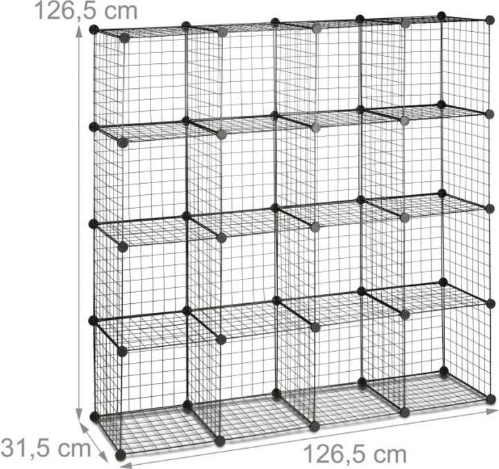Actual product image Relaxdays Modular Grid Shelf