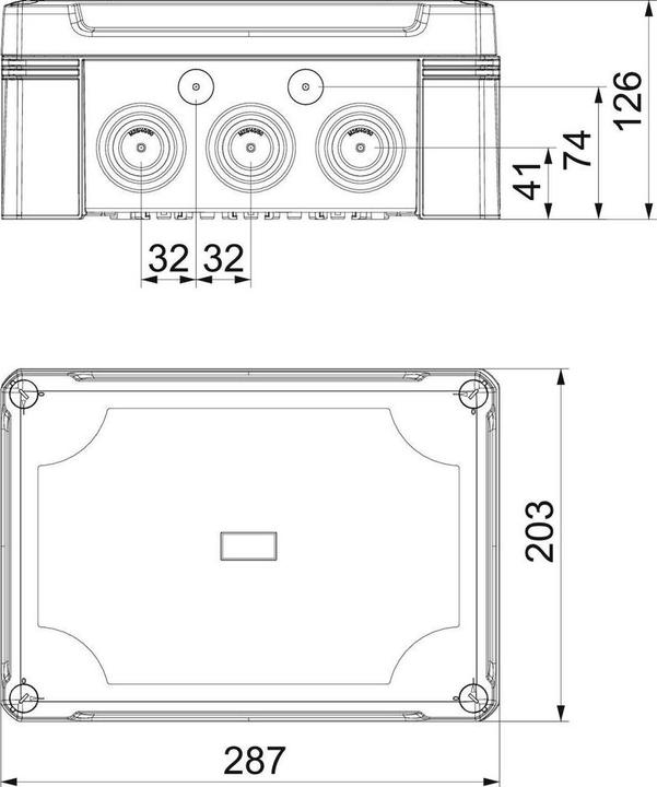 Actual product image OBO Bettermann 2005320 Abzweigdose (L x B) 286 mm x 202 mm 1 St.