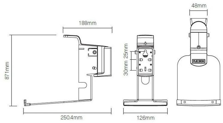 Actual product image Flexson Sonos Five/Play:5 wall mount (1 pcs., Wall installation, Pivoting, Tiltable)
