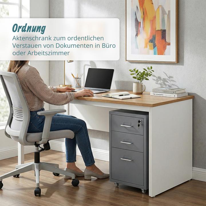 Produktbild Relaxdays Rollcontainer (28 x 41 x 45.50 cm)