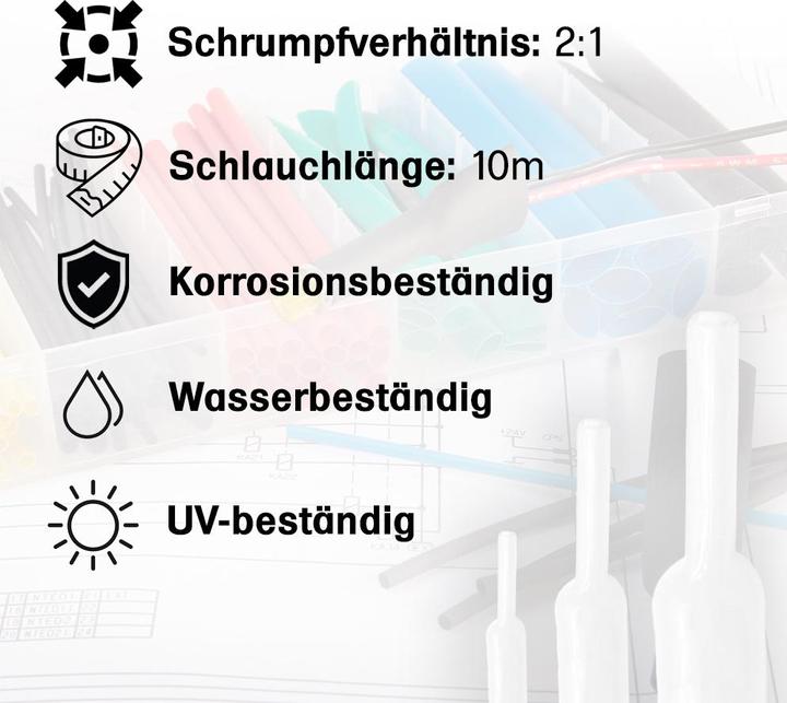 Produktbild Offgridtec Schrumpfschlauch transparent 2,4mm > 1,2mm