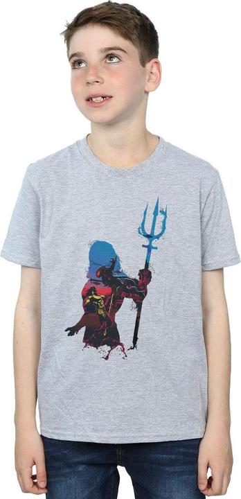 Productafbeelding - T-shirt AQUAMAN BATTLE SILHOUETTE - Garçon (128)