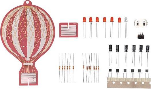 Actual product image Whadda Hot air balloon in retro design - learning kit for soldering (Electronics kit)