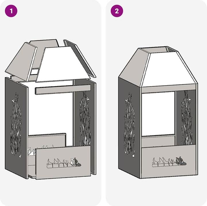 Produktbild vidaXL Holzfeuerstelle