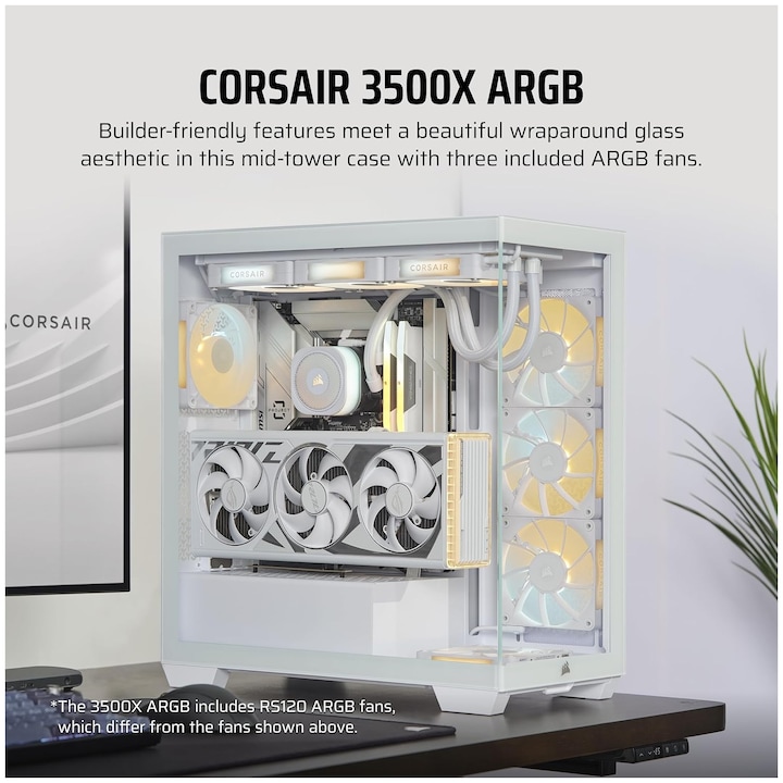 Produktbild Corsair 3500X ARGB (E-ATX, mATX, Mini-ITX, ATX)