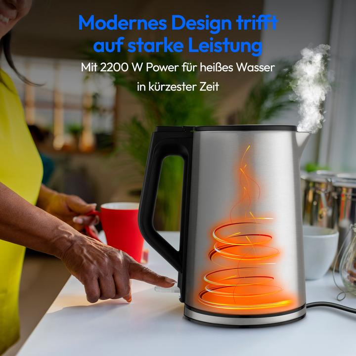 Actual product image Medion Life MD12105 Wasserkocher silber (1.50 l)