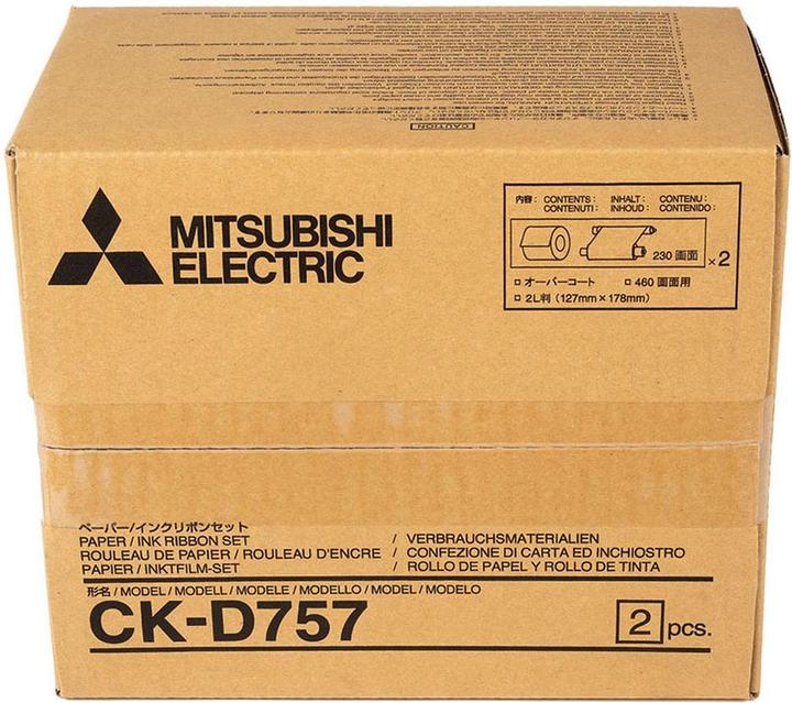 Actual product image Mitsubishi Electric CK-D 757 13x18 cm 2x 230 Prints (127 x 178 mm, 460 pcs.)