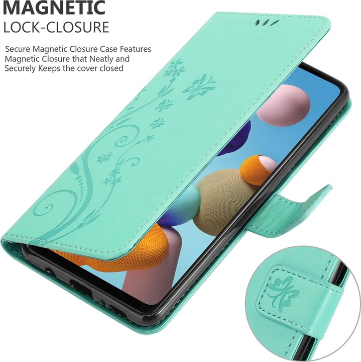 Produktbild Cadorabo Flower Book Cover (Samsung Galaxy A21s)