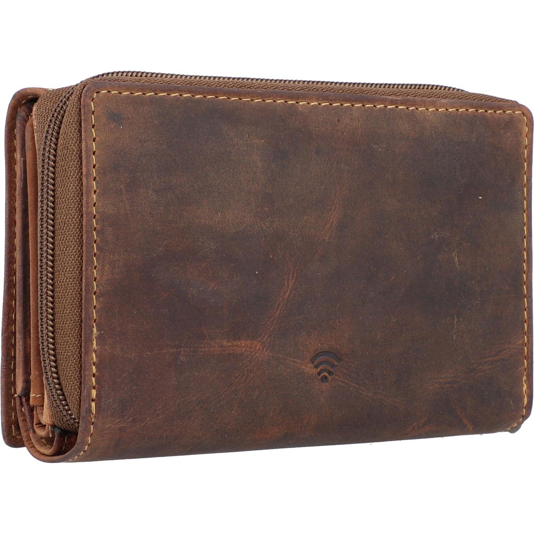 Thumbnail - Greenburry, Damen, Portemonnaie, Geldbörse Vintage 1607 RV-Kombibörse RFID, Braun