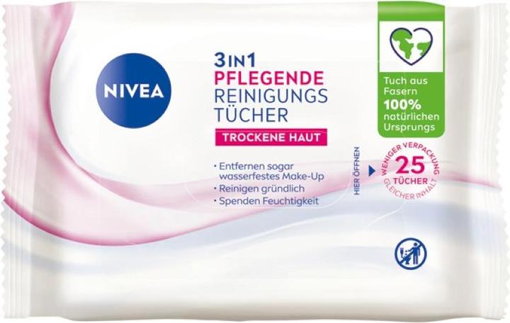 Productafbeelding NIVEA Visage reinigingsdoekjes voedend 25 3in1 (Gezichtsreinigingsdoekjes)