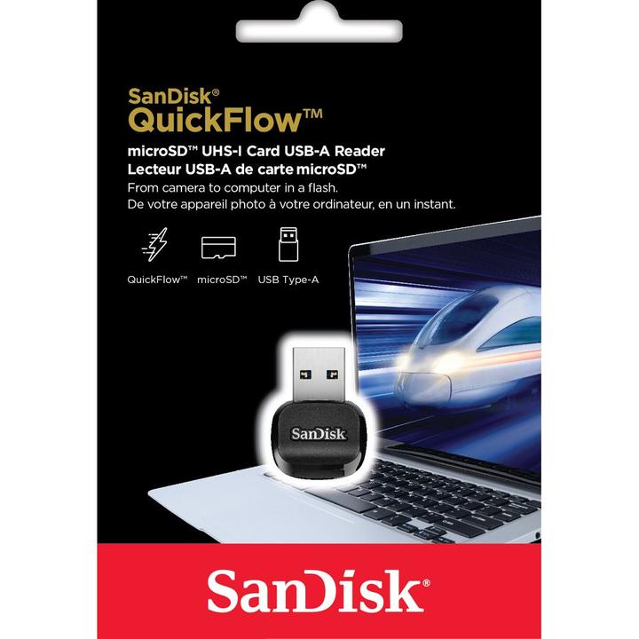 Actual product image SanDisk QuickFlow microSD Card USB-A Reader (USB-C 3.2 Gen 1)