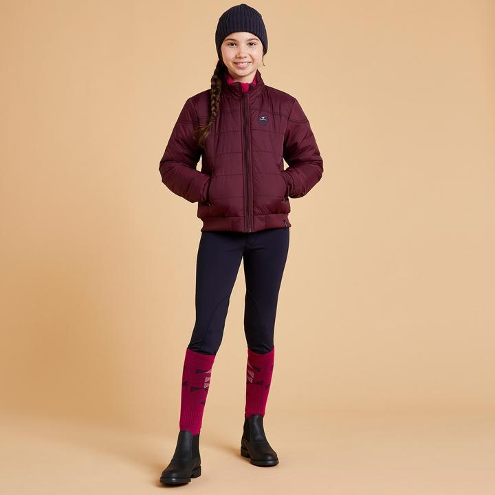 Produktbild Fouganza Winterreitjacke 500 Warm Kinder bordeaux (164)