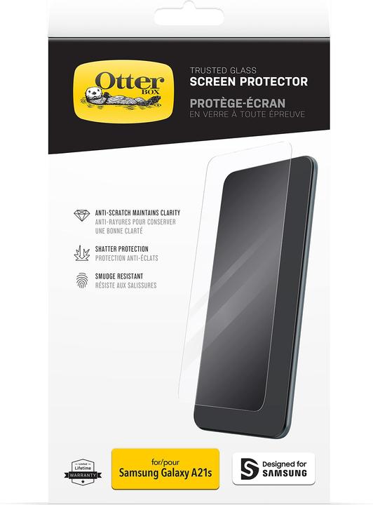 Produktbild OtterBox Trusted Glass (1 Stück, Samsung Galaxy A21s)