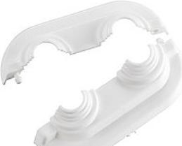 Image du produit Danfoss Dobbeltroset 40mm ra-k+ra-ke ø12-24 hvid