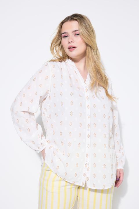 Produktbild Studio Untold Bluse, Loose Shape, Webmuster, Ballon-Langarm (46, 48)