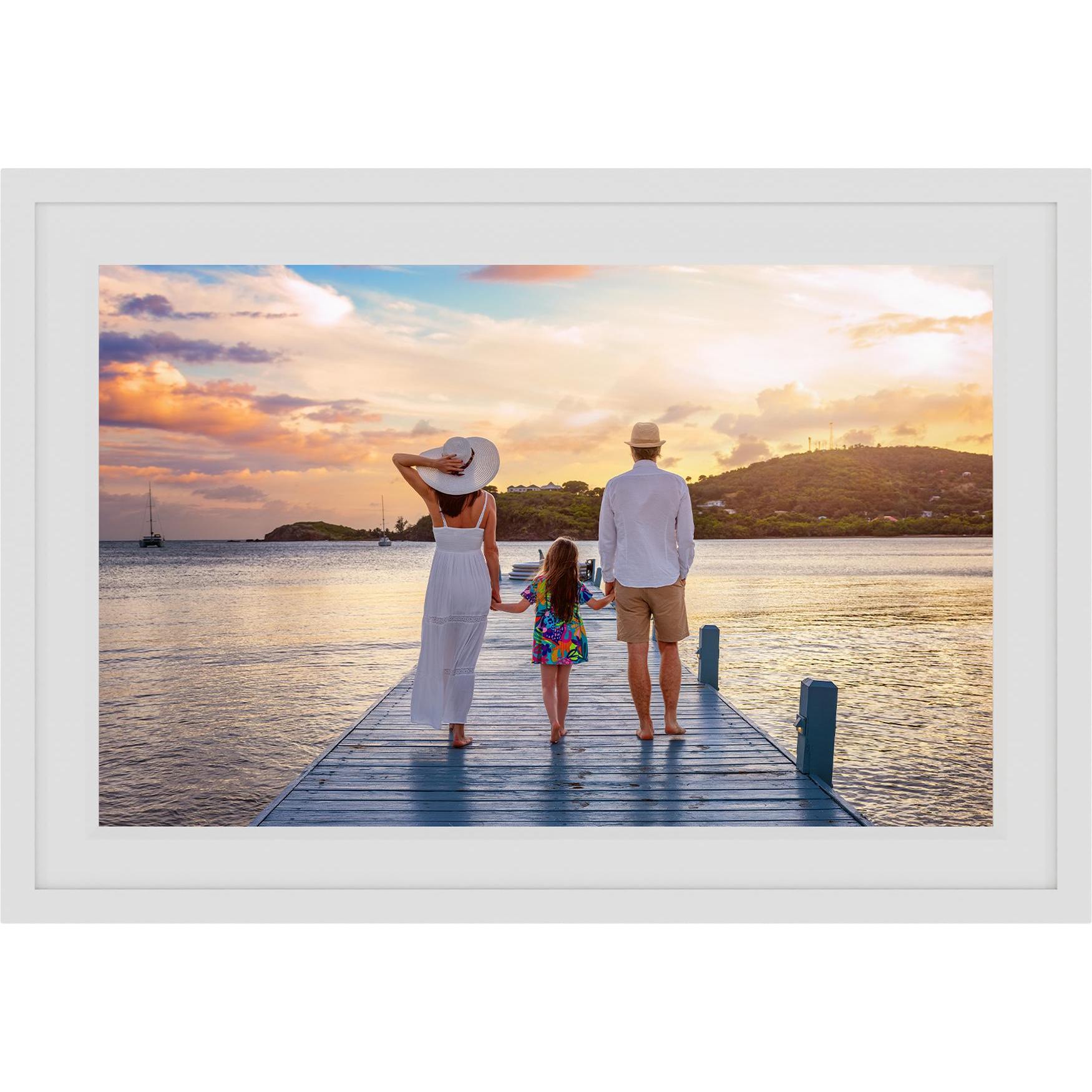 Thomson Digitaler Bilderrahmen, 10 Zoll, Touchscreen IPS (10.10", 1280 x 800 pixel), Cornice digitale, Bianco