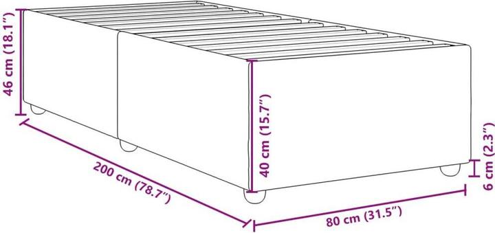 Image du produit vidaXL Bettgestell (80 x 200 cm)