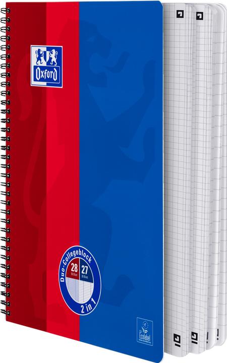 Image du produit Oxford DUO KLASSIK - Bloc-notes (A4, À rayures)