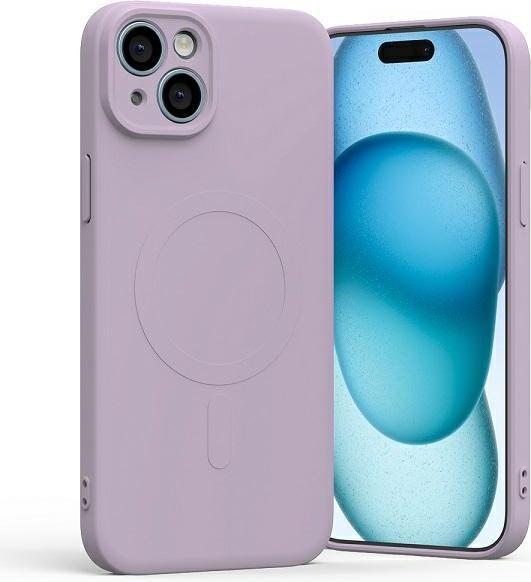 Produktbild MagSafe Semi-Silicone iPhone 15 Plus / 14 Plus 6,7" liliowy fiolet /lilac purple (Apple iPhone 15 Plus)
