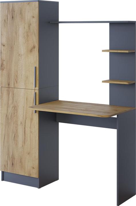 Produktbild Vicco Schreibtisch Tessa, Anthrazit/Goldkraft Eiche, 122.9 x 33.4 cm