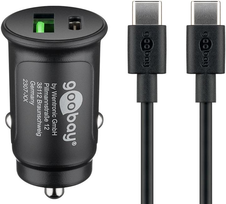 Goobay Dual USB car fast charging set USB-C 27 W