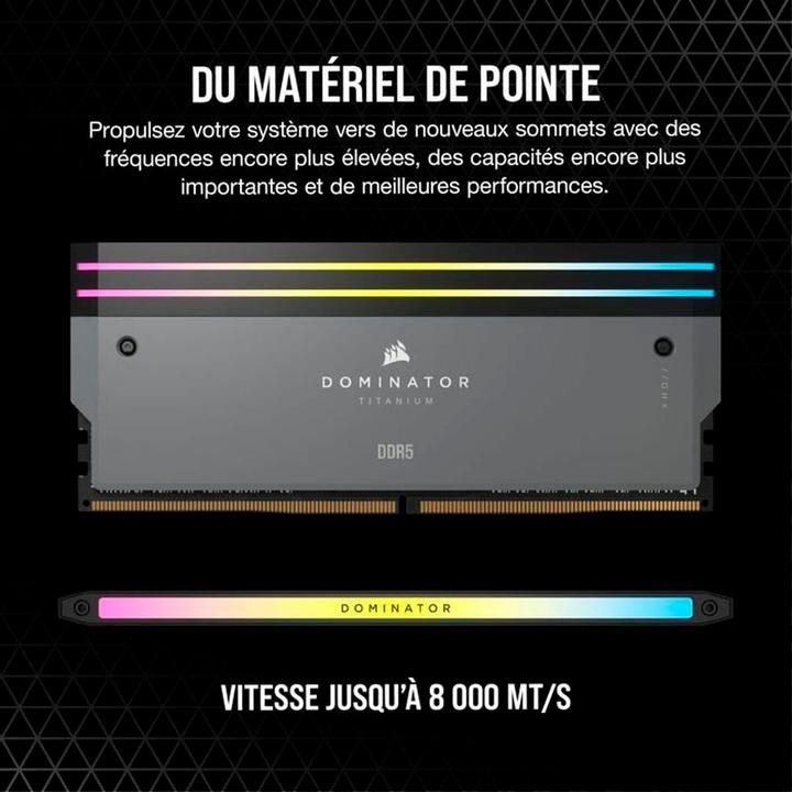 Actual product image Corsair Dominator Titanium (2 x 32GB, 6000 MHz, DDR5 RAM, DIMM)