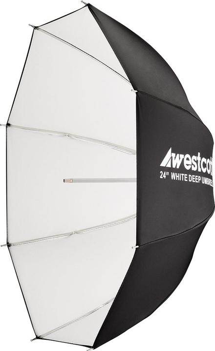 Immagine prodotto Westcott Ombrello profondo a rimbalzo bianco (24") (Ombrello, 61 cm)