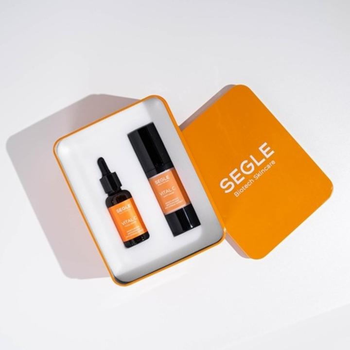 Actual product image Segle Biotech Skincare Hydrant Serum and Cream Gift Vitamin C Moisturizing and Luminous Clears Stains and Antioxidants
