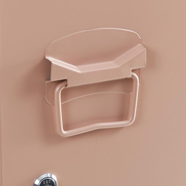 Actual product image En.Casa Einzelspind Kurikka 137x38x38 cm Hellbraun (38 x 38 x 137 cm)