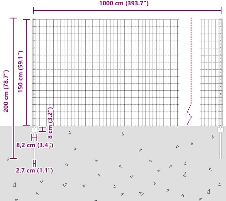 Produktbild vidaXL Aussenbarriere