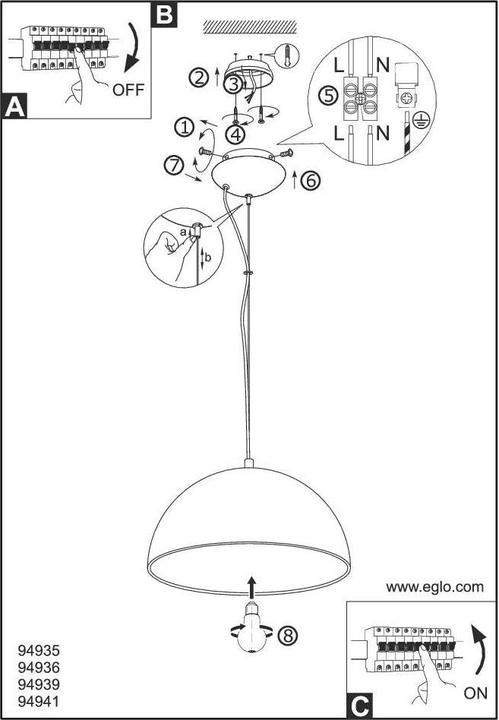 Produktbild EGLO Gaetano 1 (E27)