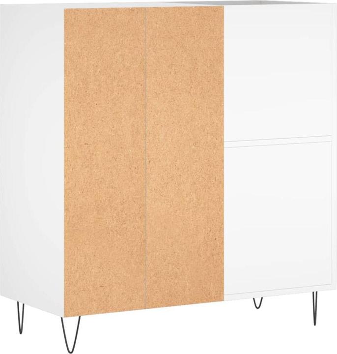 Image du produit VidaXL Plattenschrank Weiss 84,5x38x89 cm Holzwerkstoff, Farbe